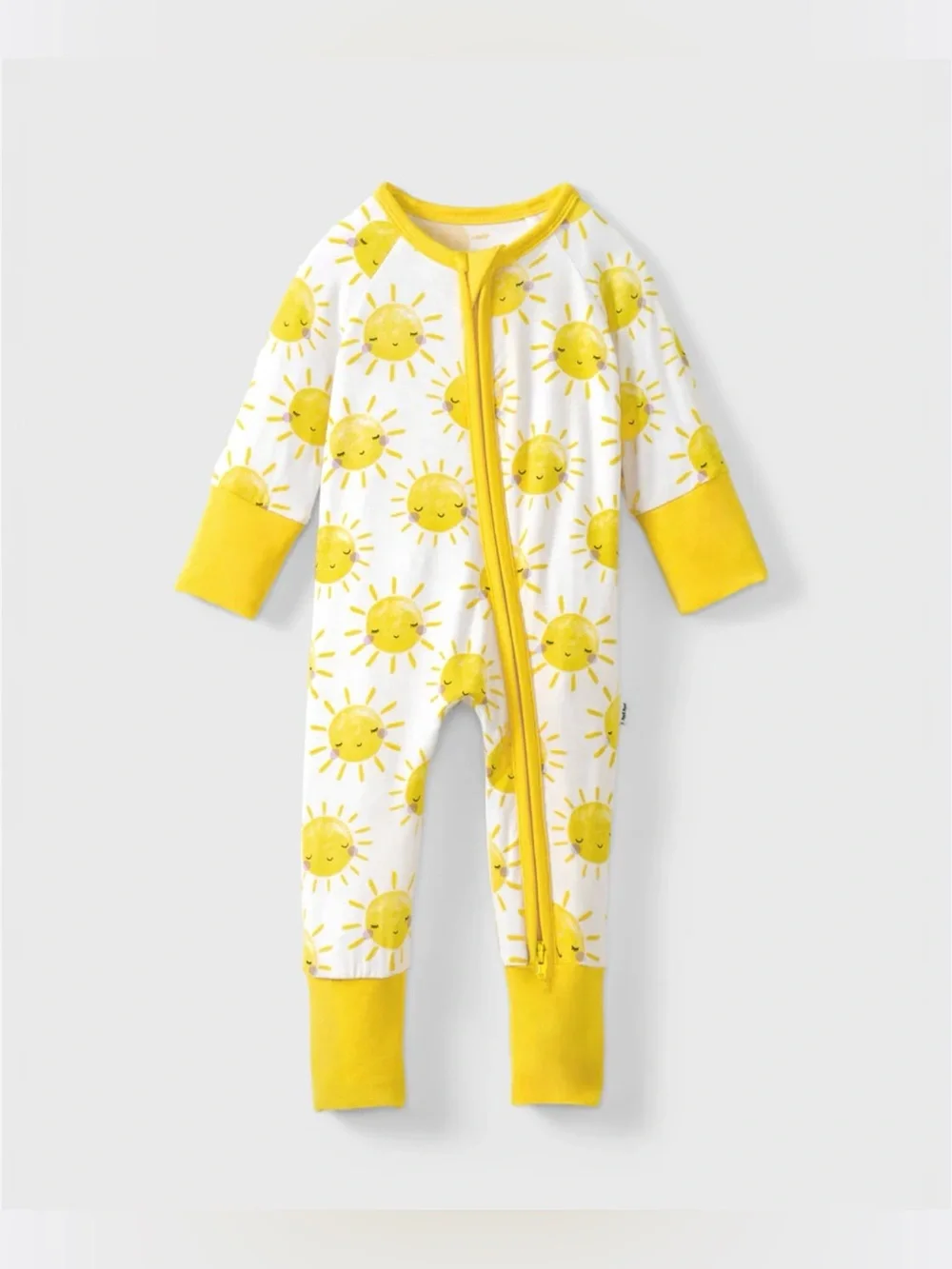 Little Sleepies Sunshine Zippy and matching bow, size Preemie, NWT
